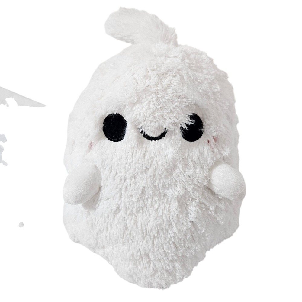 Squishable Ghost Plush White Shaggy Rare Retired Soft Stuffed Animal Toy